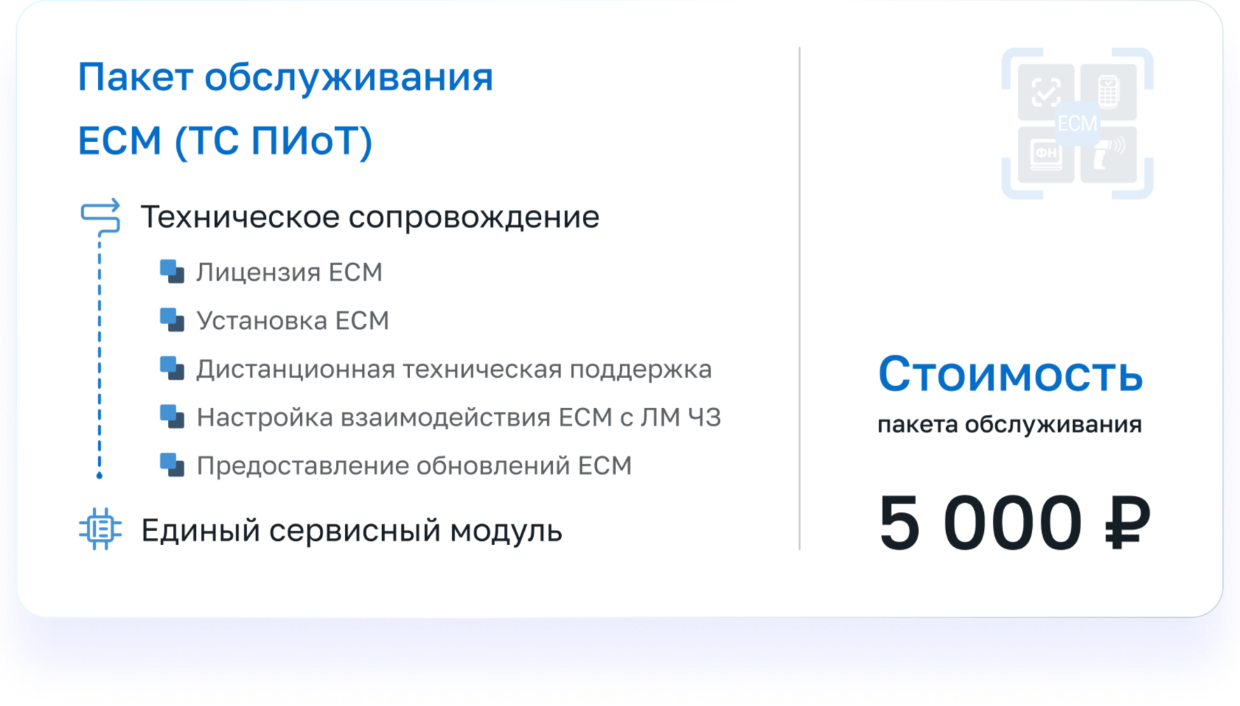 Пакет обслуживания ЕСМ (ТС ПИоТ)