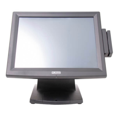 Сенсорный моноблок POSCenter POS335N (15"; C56L, Resistive touch, Intel D2550,1.86GHZ, RAM 2Gb, HDD 500Gb, MSR) Windows POSReady 7