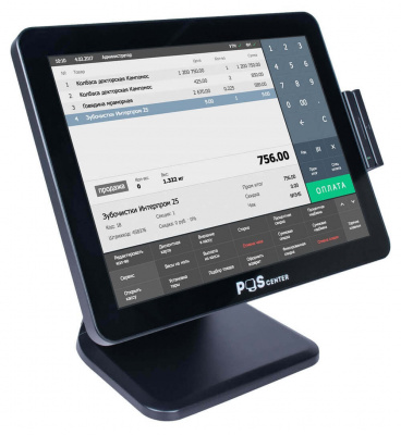 Сенсорный моноблок POSCenter POS101 Pro (15", PCAP, N100, RAM 4Gb, SSD M2 128Gb, БЕЗ MSR) с Windows