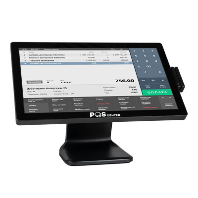 Сенсорный моноблок POSCenter POS101 (21.5", PCAP, N100, RAM 8Gb, SSD M2 256Gb, MSR) с Windows