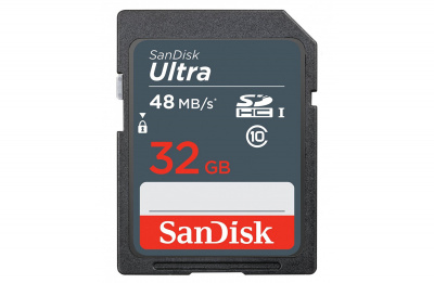 Флеш карта SDHC 32Gb Class10 Sandisk SDSDUNB-032G-GN3IN Ultra 48 SANDISK